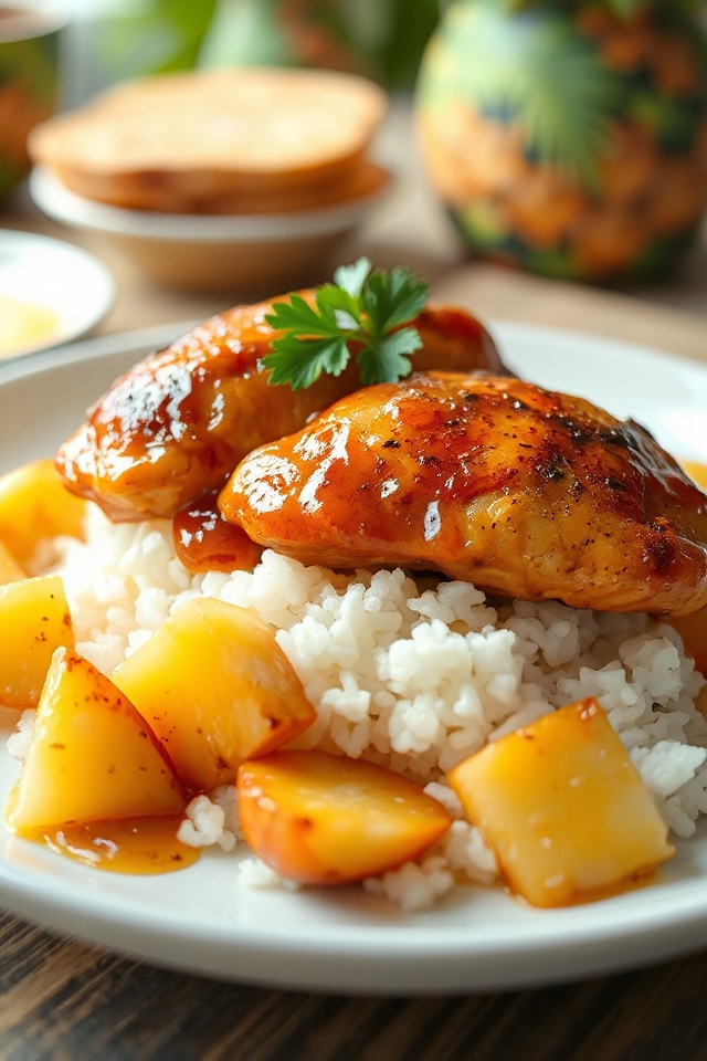 aloha chicken with pineapple