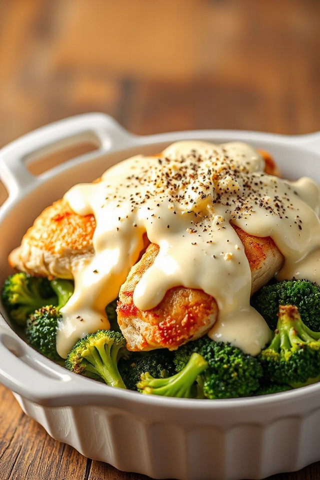 broccoli chicken creamy sauce