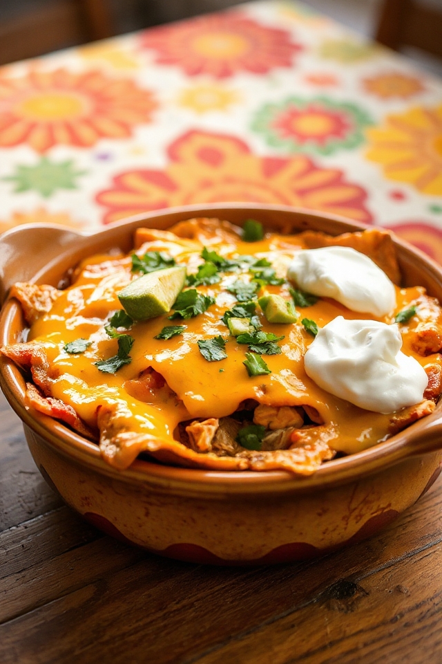 cheesy mexican chicken casserole