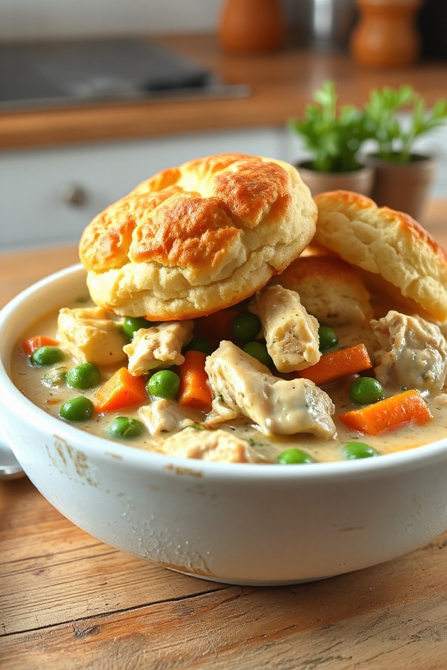 comforting skillet chicken potpie