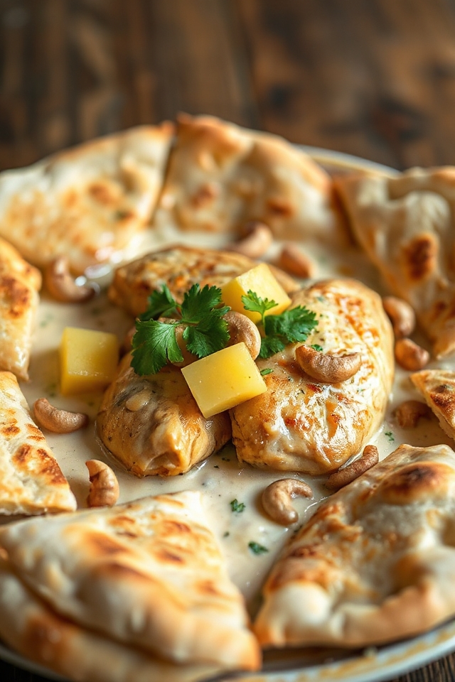 creamy cashew chicken dish