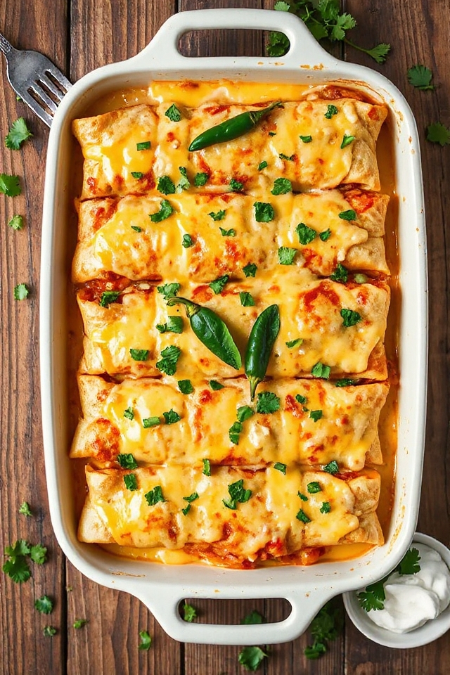 creamy chicken enchiladas recipe