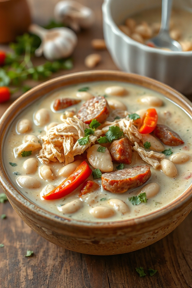 creamy white bean chili