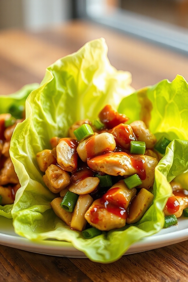 delicious chicken lettuce wraps