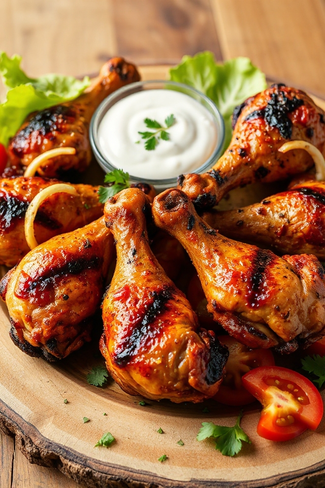 grilled spicy chicken drumsticks