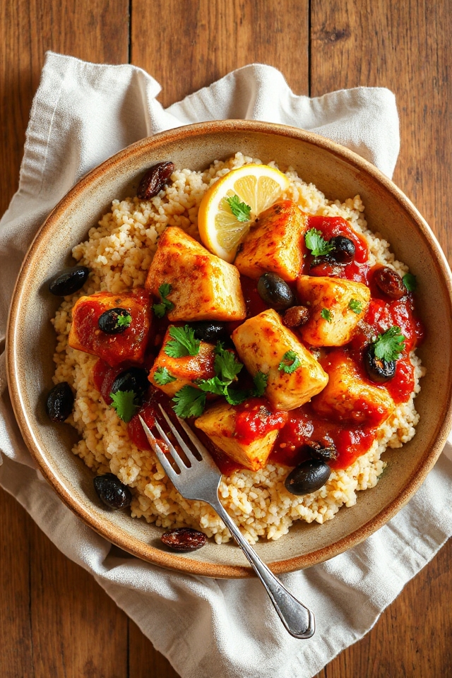 moroccan chicken and couscous