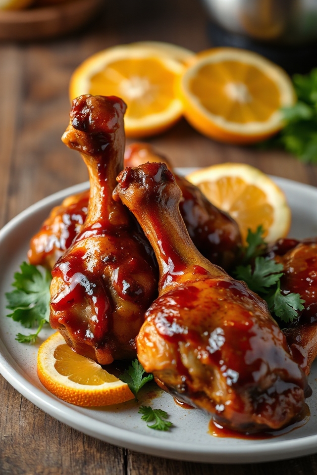 mouthwatering barbecue chicken drumsticks