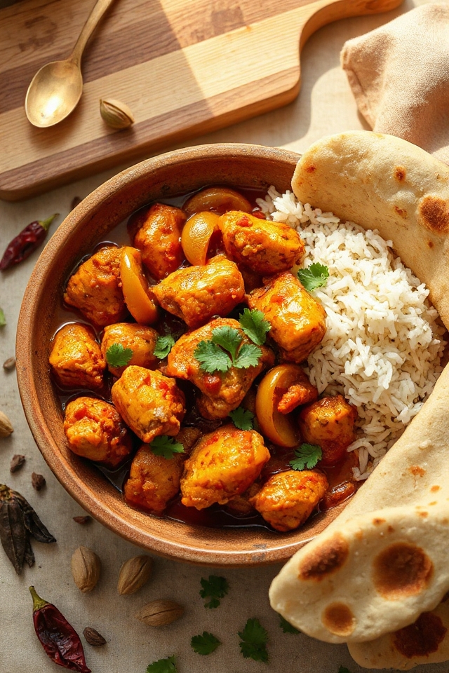 onion infused chicken curry