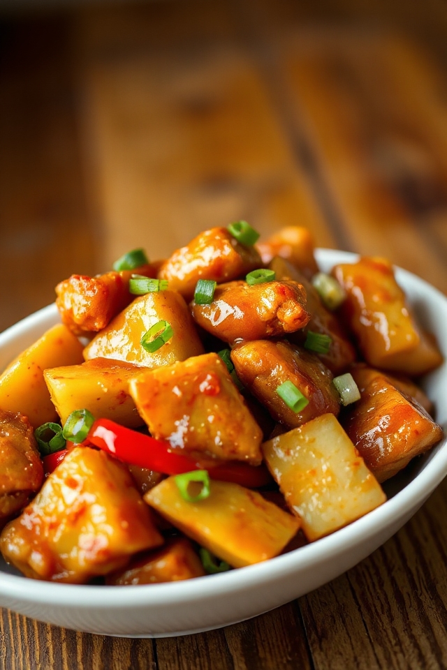 pineapple infused sweet and sour