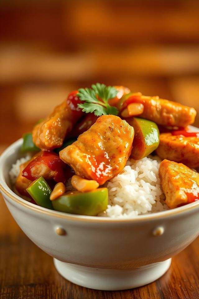 saut chicken with vegetables