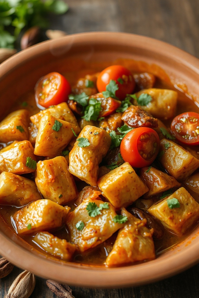 saut onions spices chicken