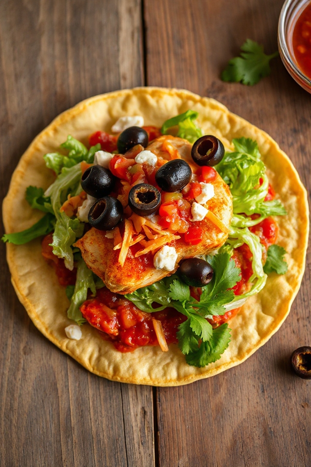 sizzling chicken tostadas recipe