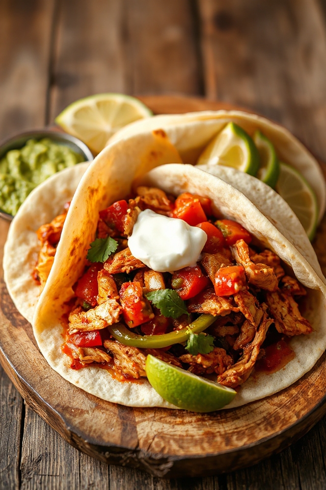 slow cooker chicken fajitas