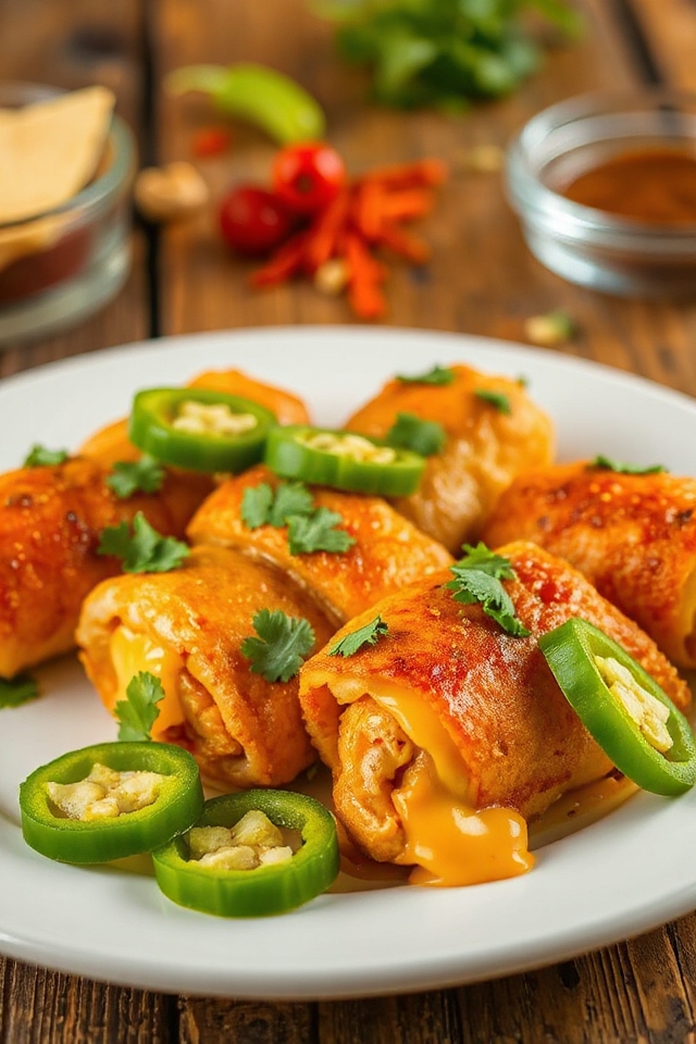 spicy green chili chicken relleno