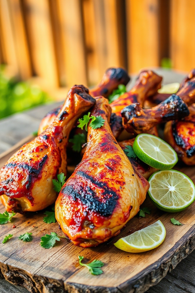 spicy grilled chicken drumsticks