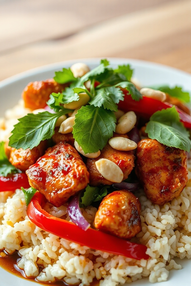 spicy thai chicken stir fry