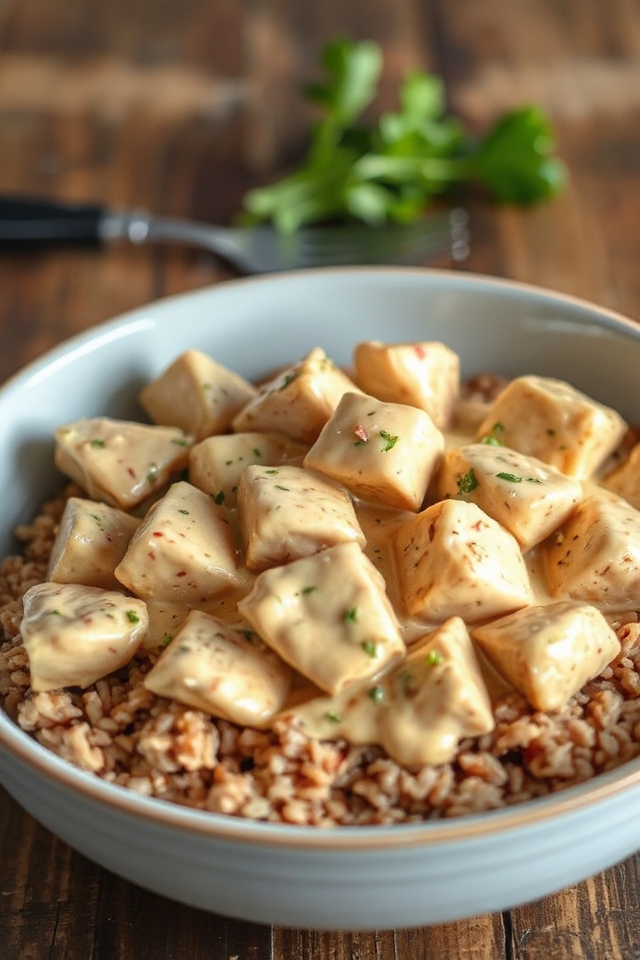 tahini chicken with rice