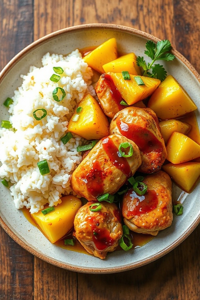 tropical flavored chicken dish